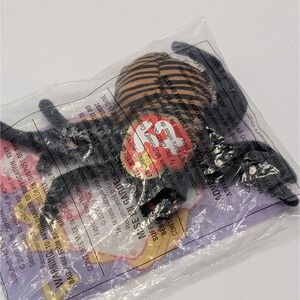 TY Teenie Beanies Spinner Spider #7 McDonalds Happy Meal Toy VTG 2000 Sealed